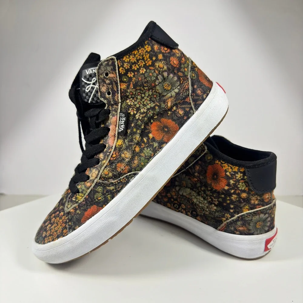 Vans The Lizzie Armanto Skate Shoes Womens Size 6 Floral High Top Sneakers